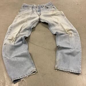 Baggy Y2K paint splatter Levis 550 Jeans 34x34